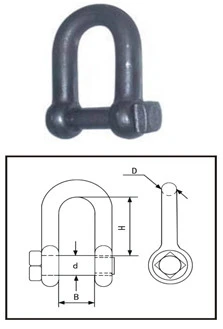 Trawling Chain Shackle Med Square Head Pin